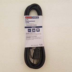 WORKCHOICE 8 FT Replacement Cord 16 Gauge 2 Prong INDOOR